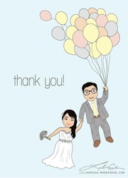 Lilian Chua Personalized Wedding Thankyou Card Edmonton Alberta